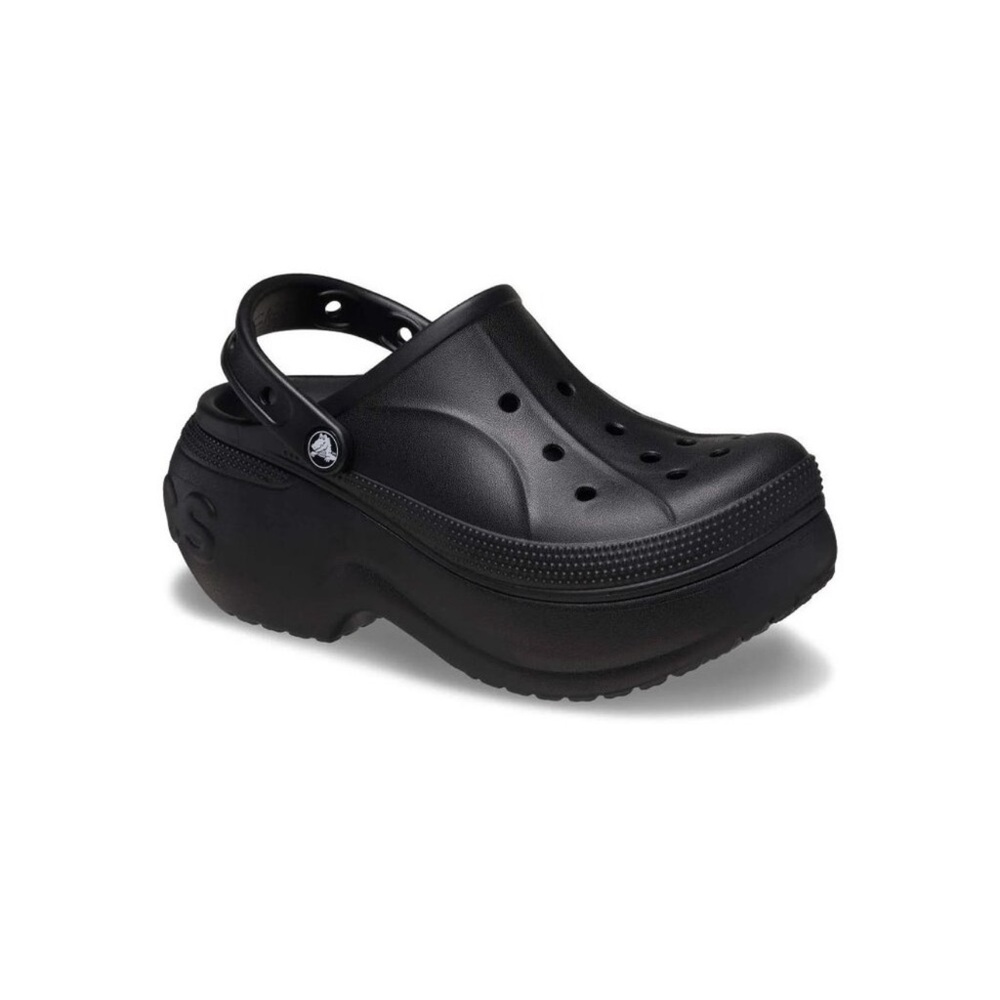 CROCS Bella Black Platform Clogs